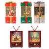Christmas Music Box Lantern Tree Scene Glittering Snowing Toy for Desktop Home Decor