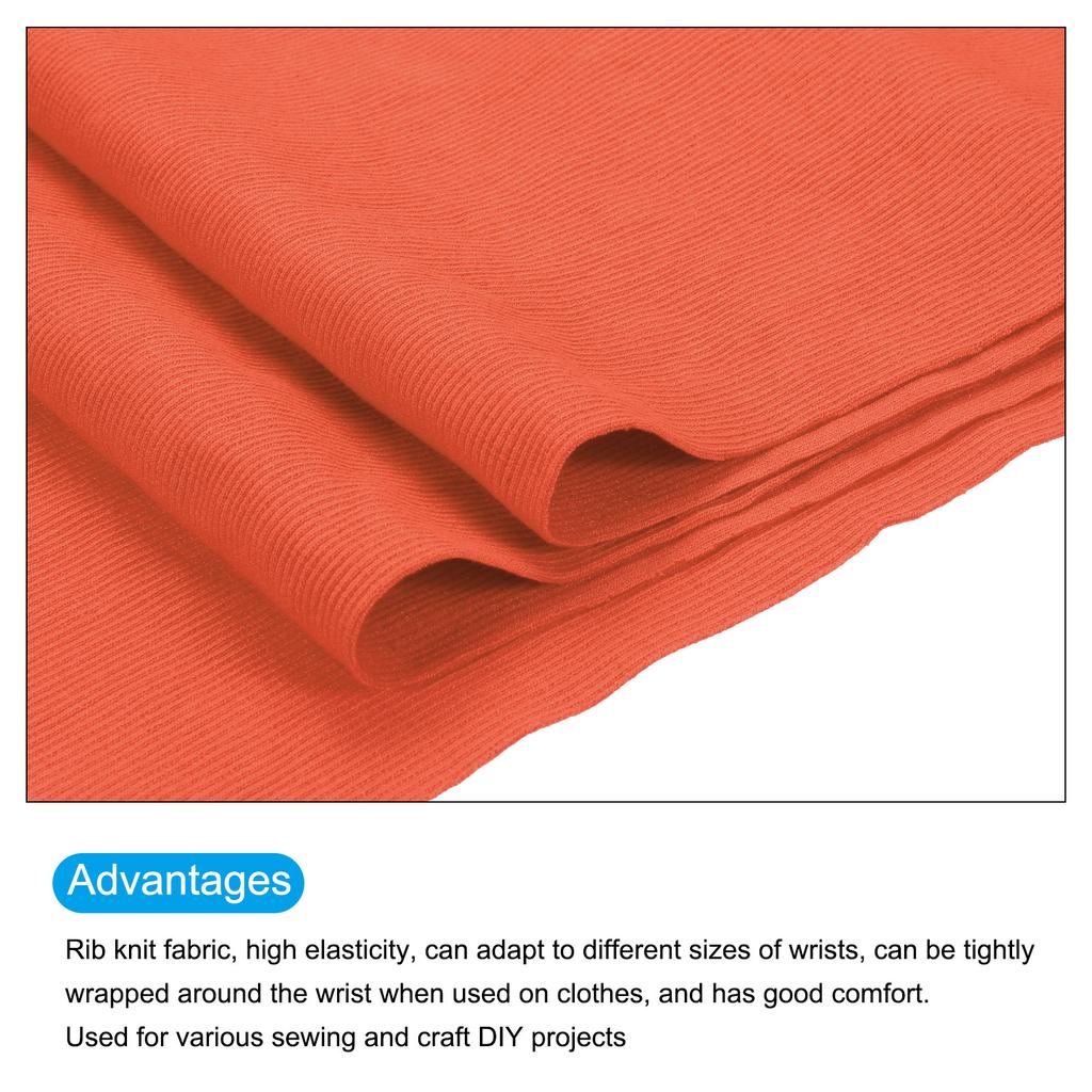Elastic Cuffs Ribbed Trims Cotton Fabric Knit Rib Stretch Tape Cuff Sleeve Waistband for Sewing