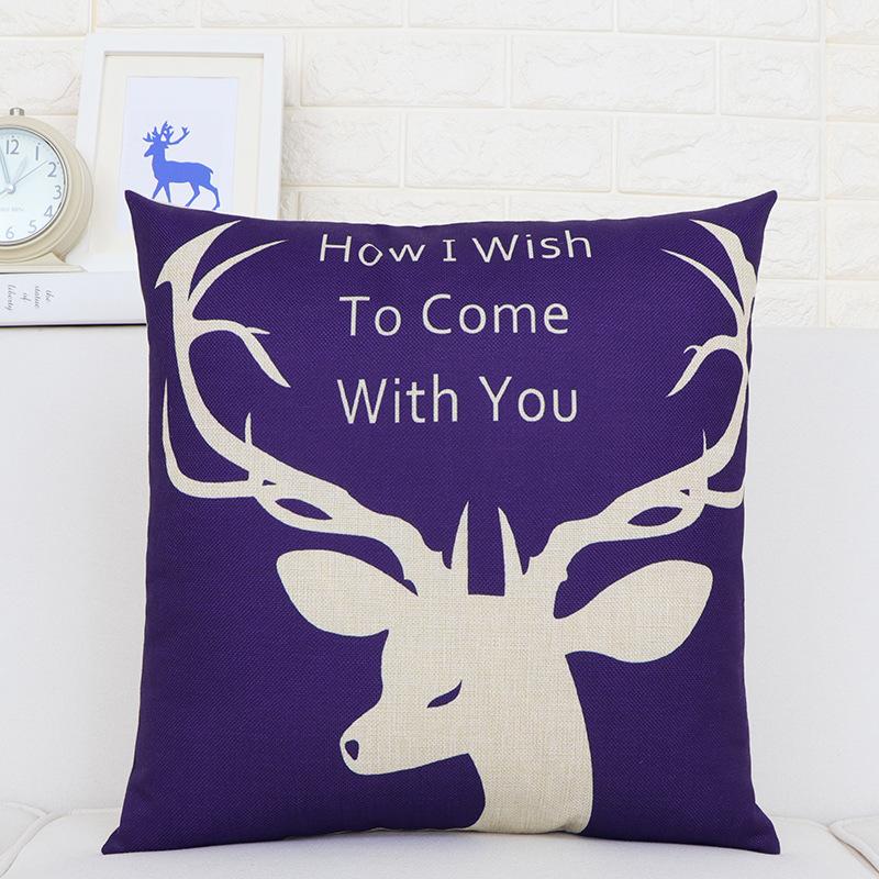 Pillow Cushion Office Waist Pillow Car Sofa Living Room Seat Lumbar Cushion Nordic Style Cotton Linen Square Pillow
