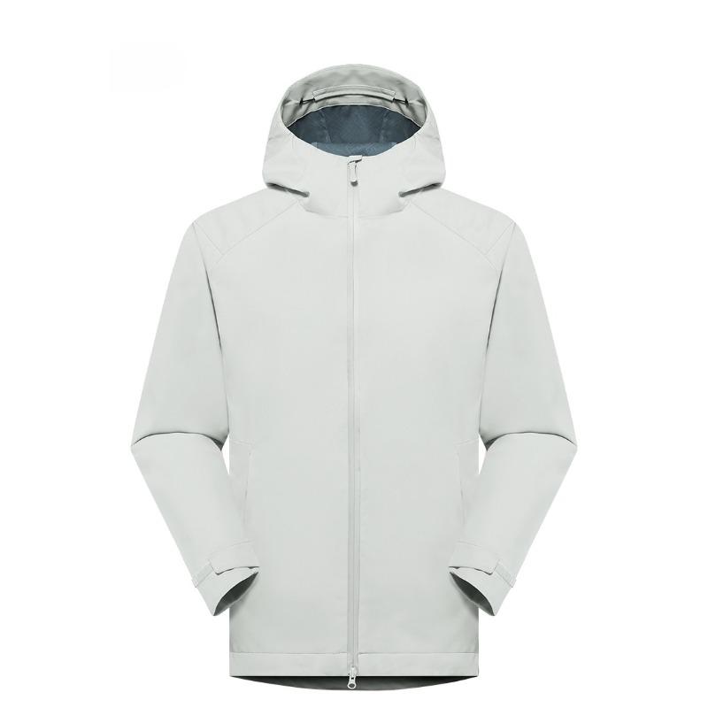 Leichte dünne einlagige winddichte wasserdichte atmungsaktive Hard-Shell-Jacke Unisex mit Kapuze durchgehend gefüttert für Outdoor-Radfahren Wandern