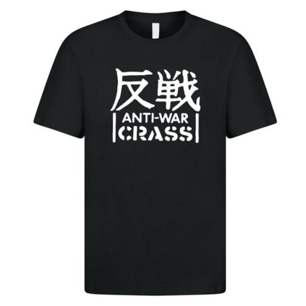 Crass Anti-War T Shirt 1106 Retro Black Unisex Graphic Tee