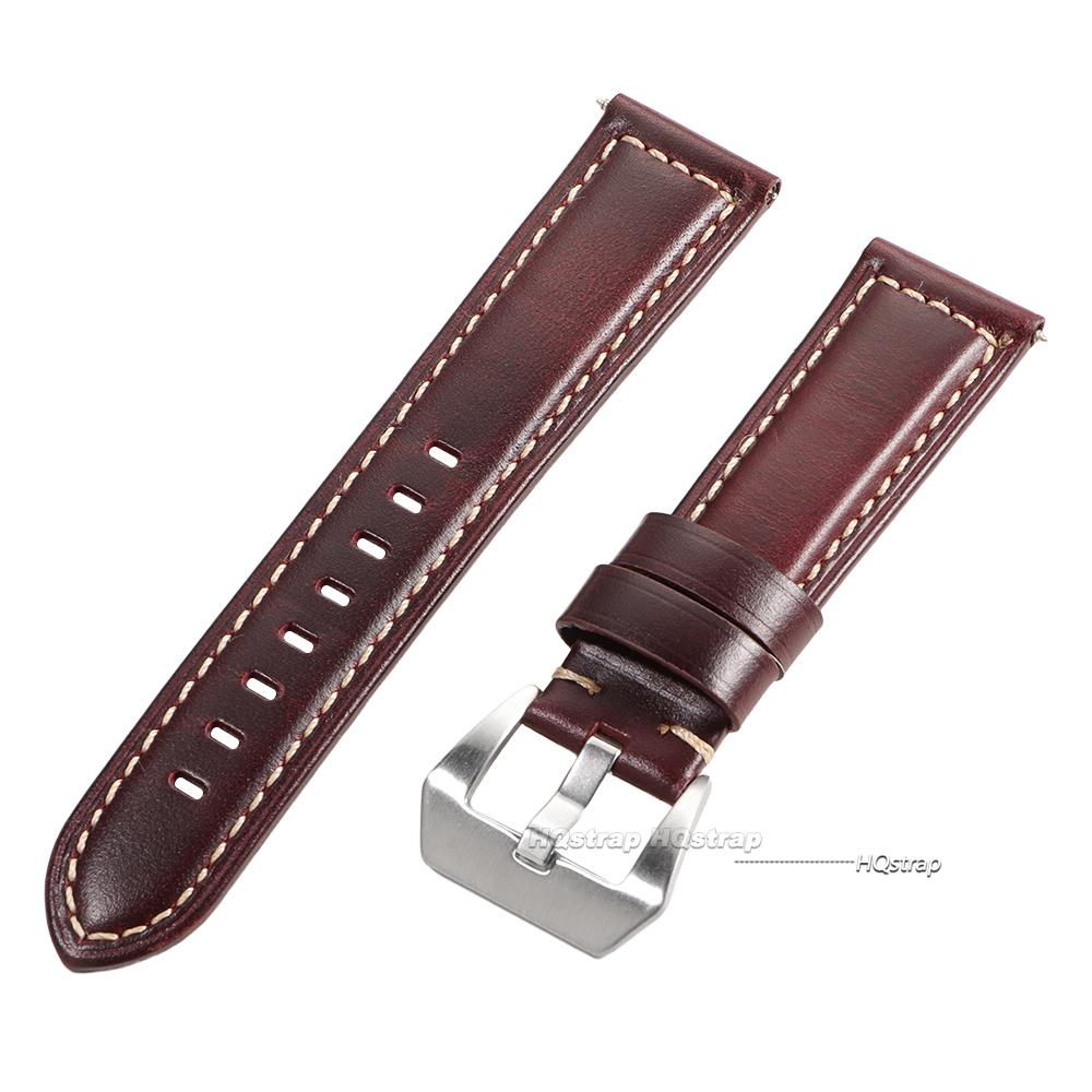 Echtes Kalbsleder Armband 20mm 22mm 24mm 26mm für Panerai Ersatzgürtel Lederarmband für Galaxy Watch 6 5 Zubehör