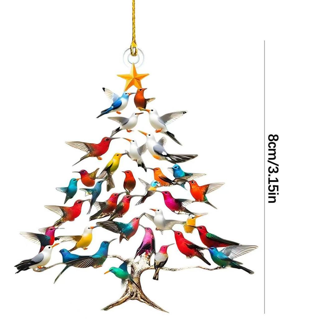 Cross-border Christmas Tree Acrylic Animal Ornament