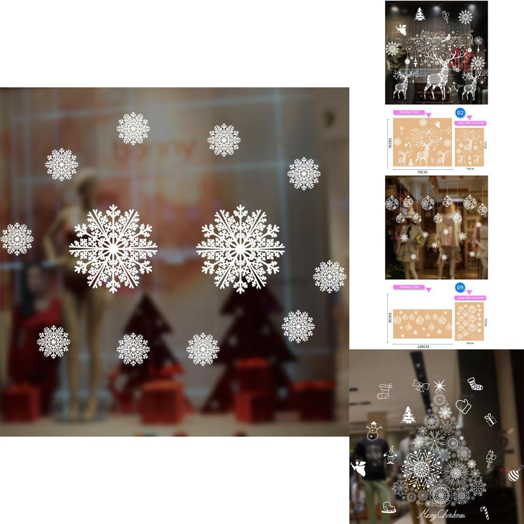 Festlige julevindusklistremerker med fargerike nissedesign for julestemning i enhver setting
