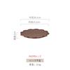 Wooden dessert coffee cake plate Japanese solid wood tray high appearance level lace household fruit plate for holiday