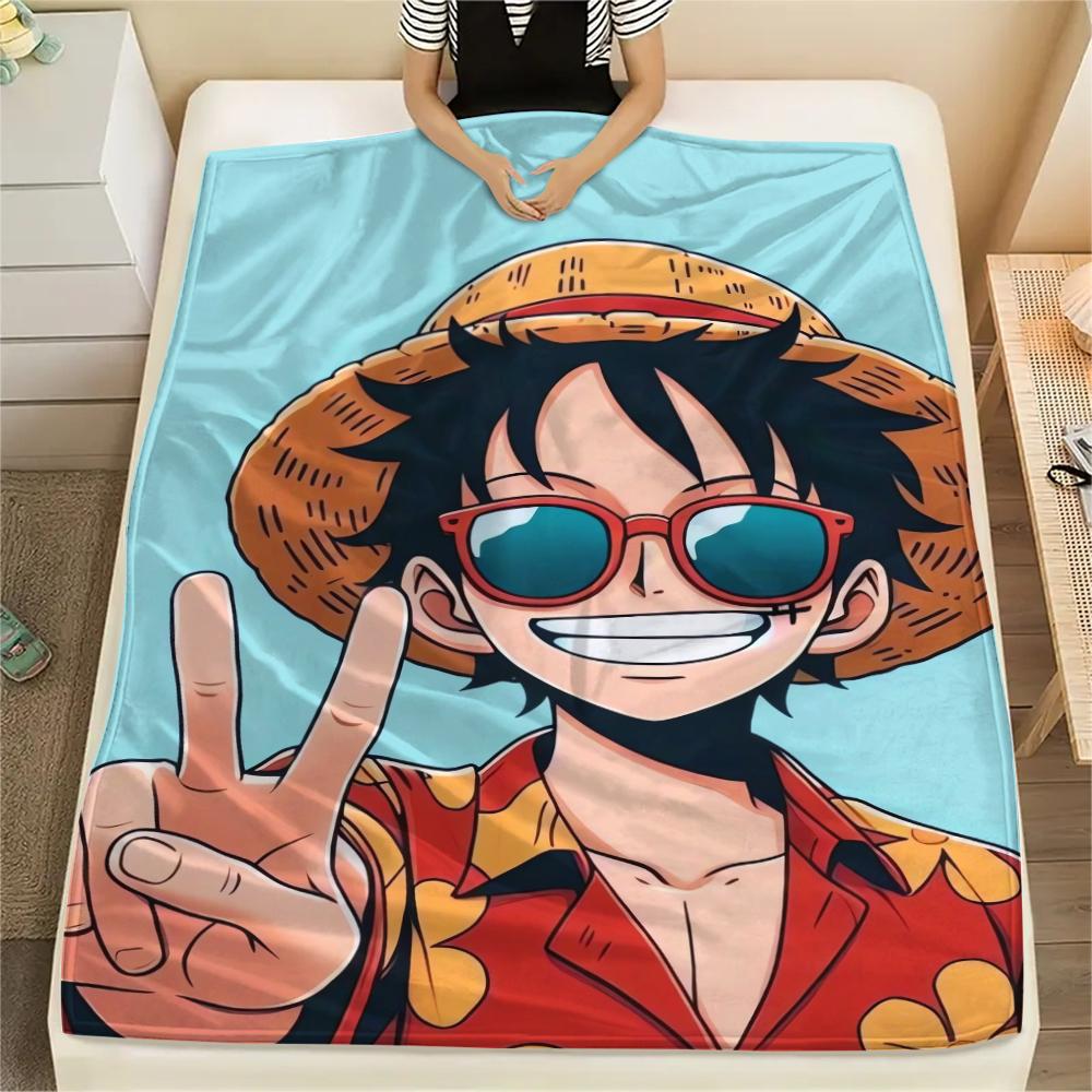 

1Pc One Piece Print Flannel Blanket, High quality Comfortable for All Seasons, Home Decor, Warmth and Comfort, Perfect for Christmas Gifts 80cm x 120cm