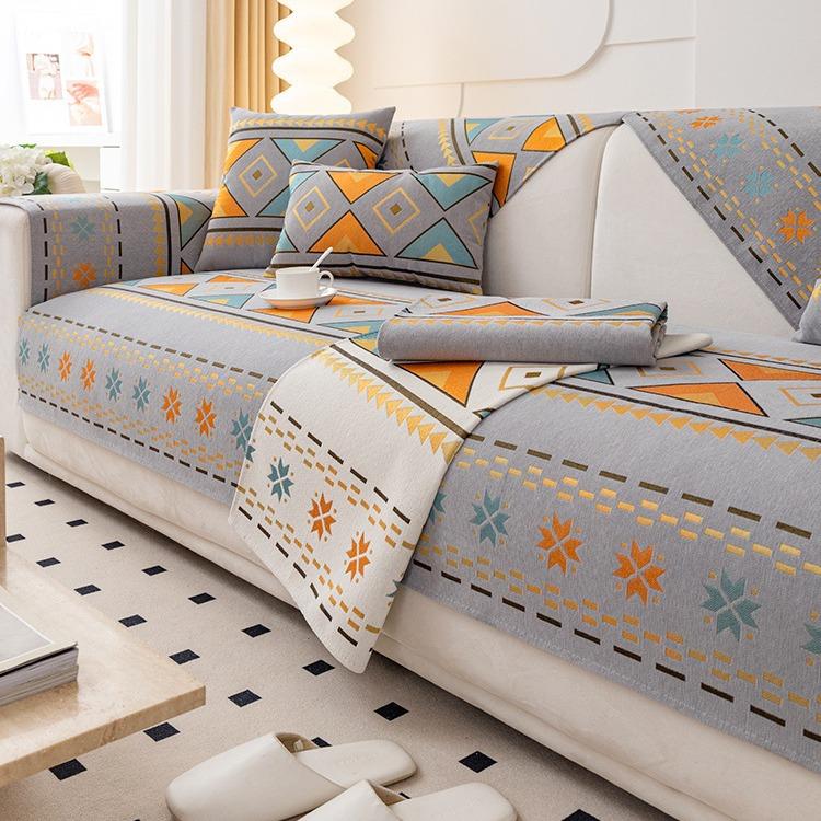 Chenier Sofa Cushion Universal In All Seasons, Simple Non-slip Seat Cushion, Sofa Cover, High-end Light Luxury Cover Cloth Towel