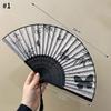 Decorative Sequin Fan Embroidery Fan Chinese Style Folding Fan Peacock Fans Sequin Dance Fan Hand Heldfan Performance Props