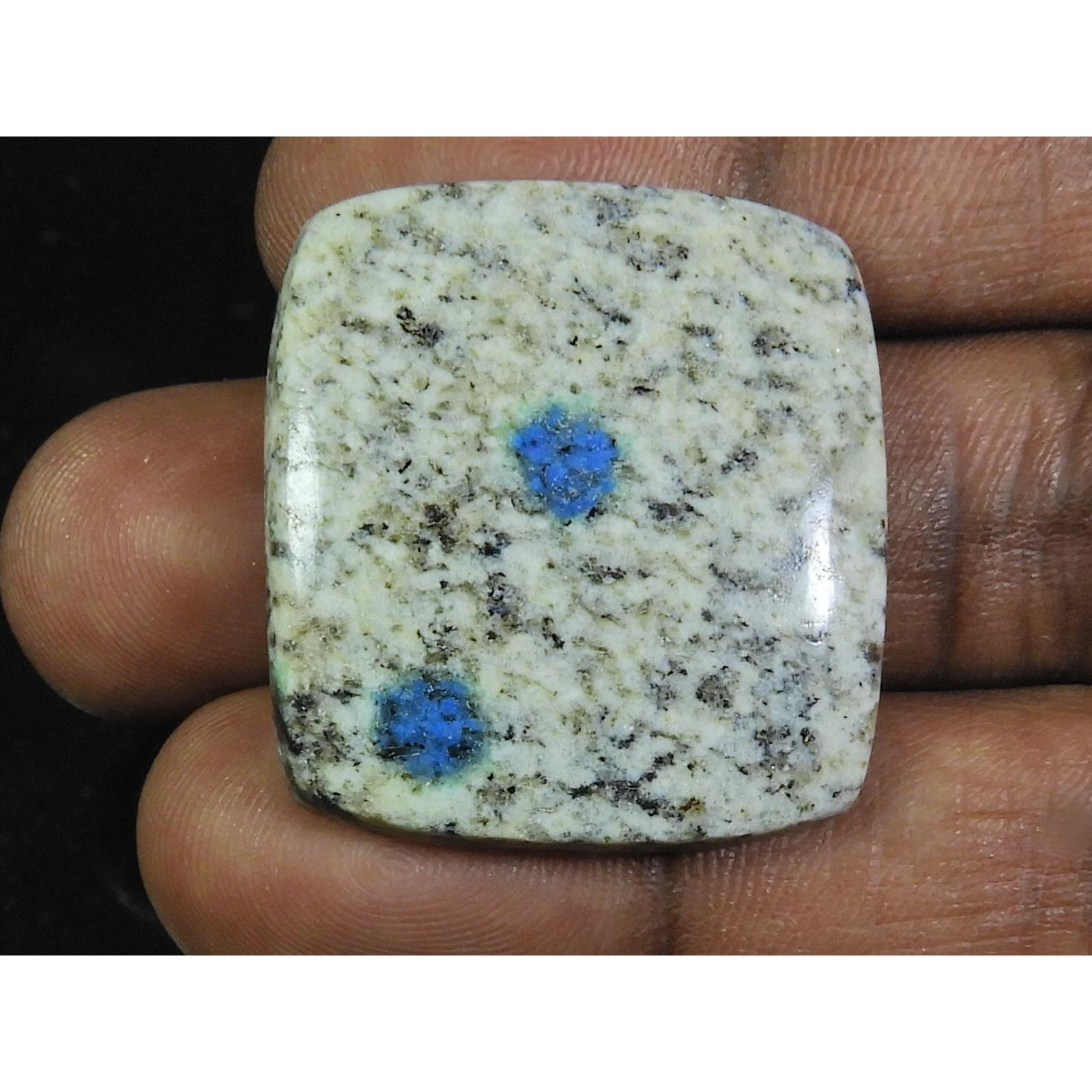 

56Cts. 100% Natural K2 Azurite Cabochon Octagon Loose Gemstone 30X32X05 MM ET-236