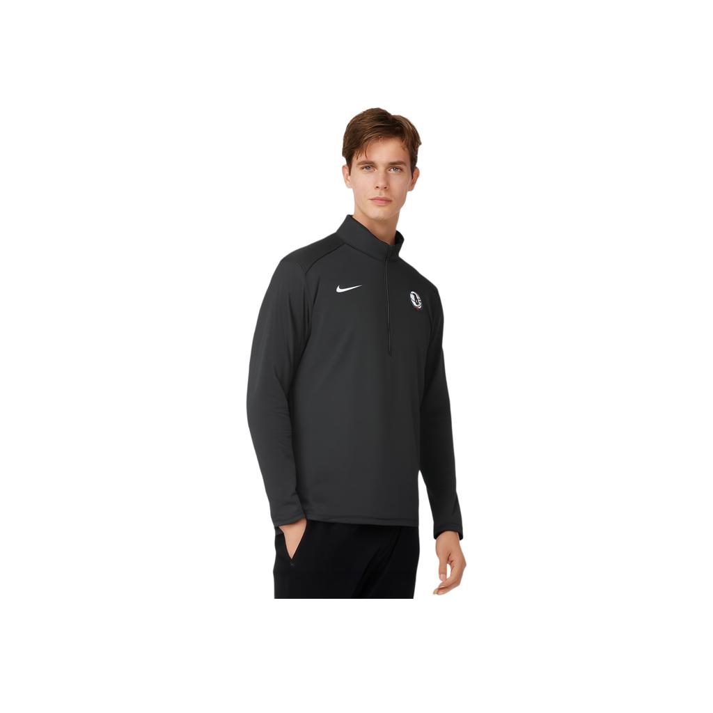 Nike Logo Stand Collar Half Zip Long Sleeve Sweatshirt Men sweatshirt Black HF3900-010