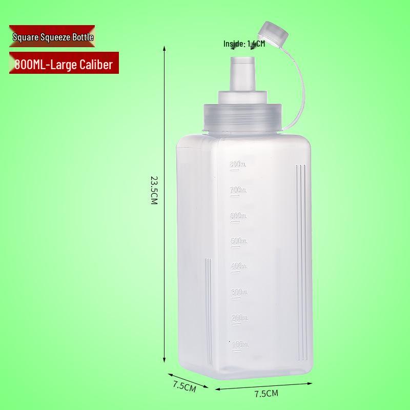Commercial Tomato Salad Dressing Plastic Squeeze Bottle - Food Grade, Wide Mouth, Ideal for Jam and Milk Tea