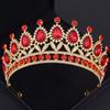 Baroque Crystal Crown Tiara Headband For Women Rhinestone Prom Diadem Crown Bridal Wedding Hair Accessories Jewelry Crown Tiara