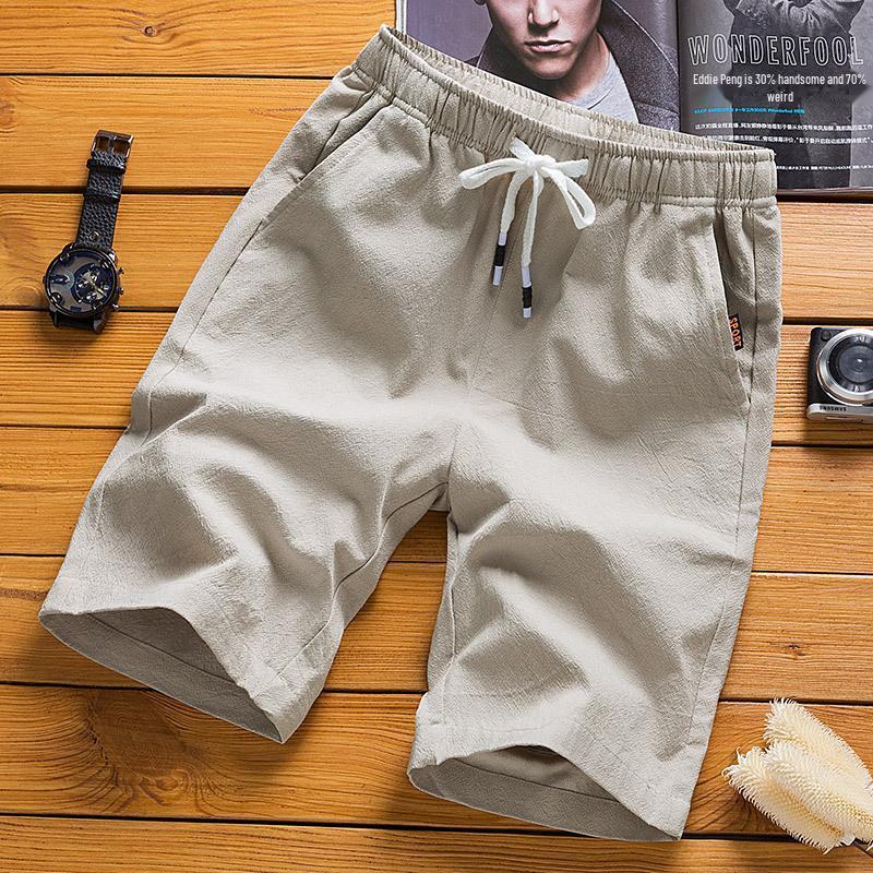 Men's Summer Beach Sports Shorts - Trendy, Solid Color, Lightweight, Loose-Fit Casual Pants