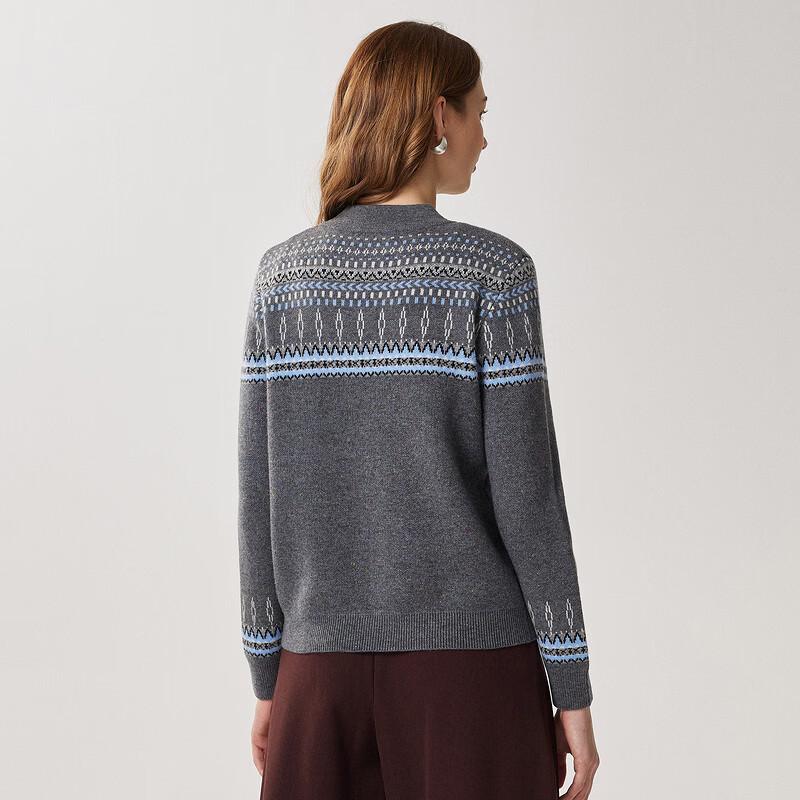 Zhaojun Fair Isle Wool Knit Sweater