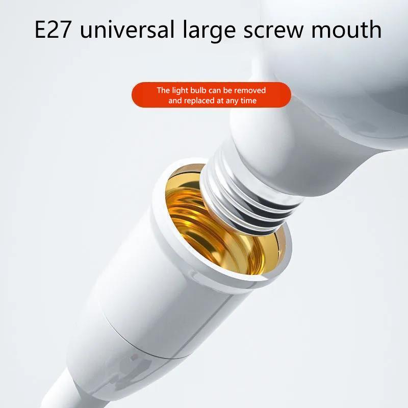 1 Piece Eu/Uk Plug Led Table Lamp Hose Steering Lever E27 Direct Plug In Swivel Head E27 Socket Bulb Holder With Switch