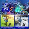 Solar propelled Waterproof Pool Lighting 2 Pack Color Changing With 2000mAh Battery For Outdoor Use