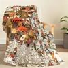 Retro Country Christmas Blanket For Soft Throw Blanket for Picnic Bed Sofa Home Bedroom Cozy Warm Comfortable