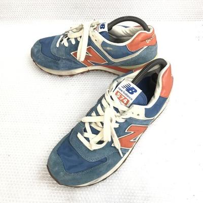 574 Low-Cut Sneakers [26.0/Blue/Suede] Trainers(USED)