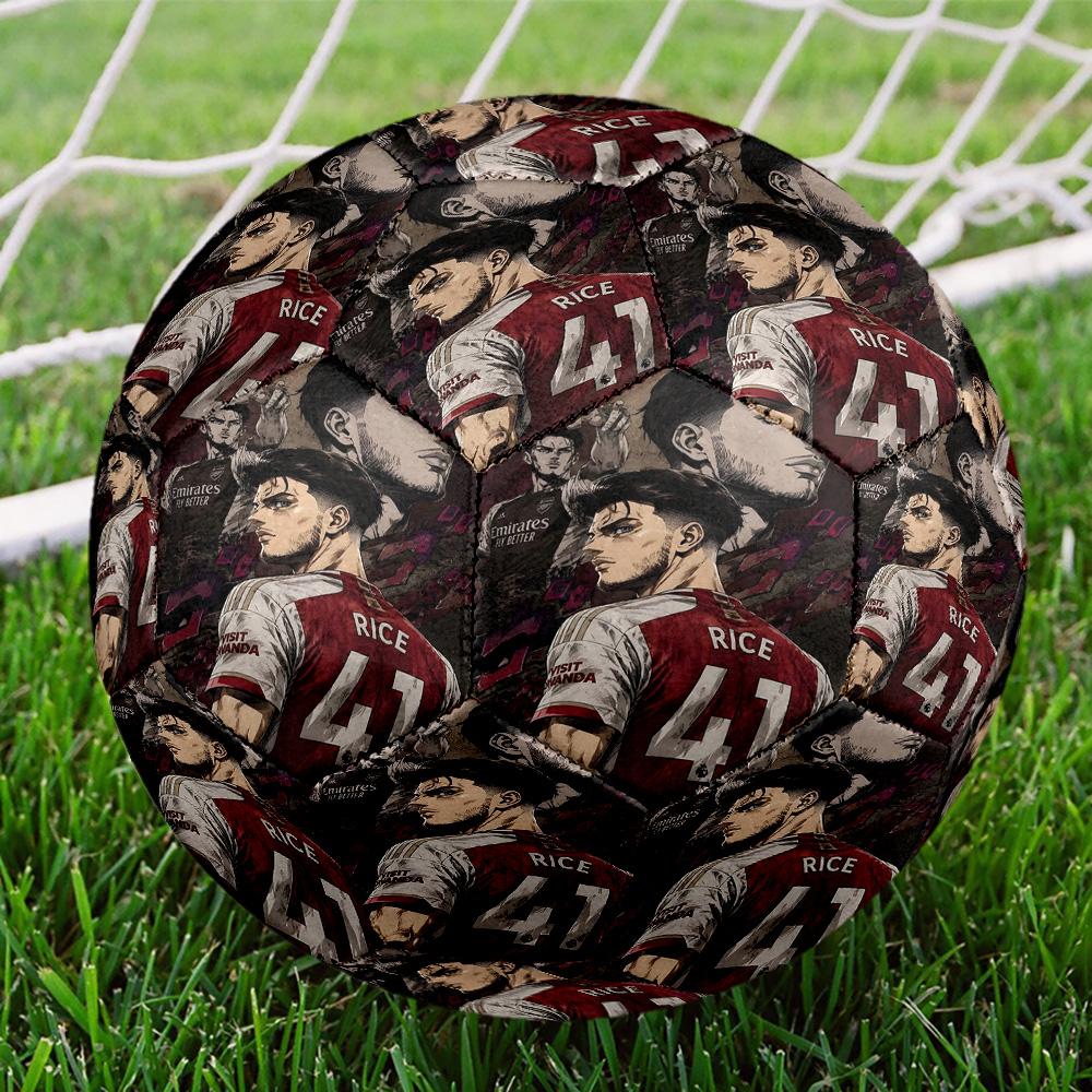 Arsenal F.C Print Size 5 Soccer Ball, Standard Match Football for Sports Game and Team Practice, Ideal Gift for Soccer Fans