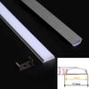 2-20pcs/lot 0.5m/1m Flexible U-type Aluminum Profiles For 5050 5630 LED Bendable Flat Shell Milky Cover Channel Bar Strip Lights