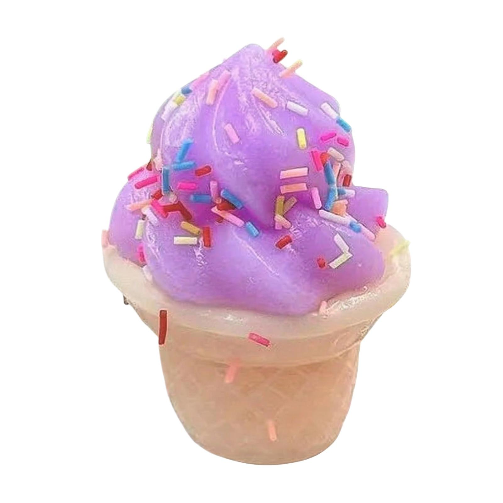 

Ice Cream Shape Toy - Cute And Fun Ice Cream Designs Provide A Pleasant Sensory Experience For Stress Relief. фіолетовий
