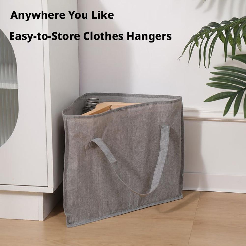 Dreieck Stoff Hänger Aufbewahrungstasche Mit Griff Faltbar Kleiderschrank Organizer Für Hängende Kleidung Organizer Tasche D2N5