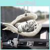 Colorful Cartoon Style Acrylic Car Hang Decor Featuring Unique Angel Wings Design