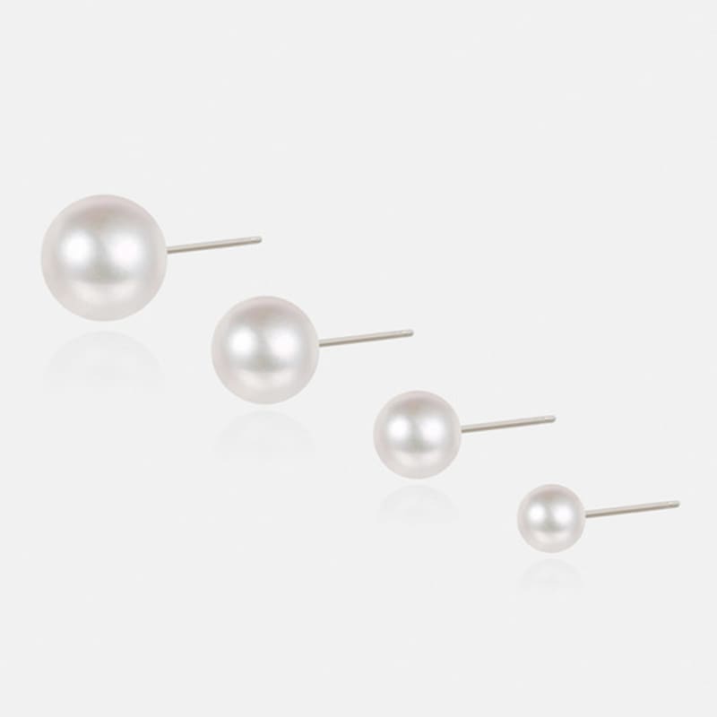 JUDY AND PAUL [925 Silver] French Pearl Earrings