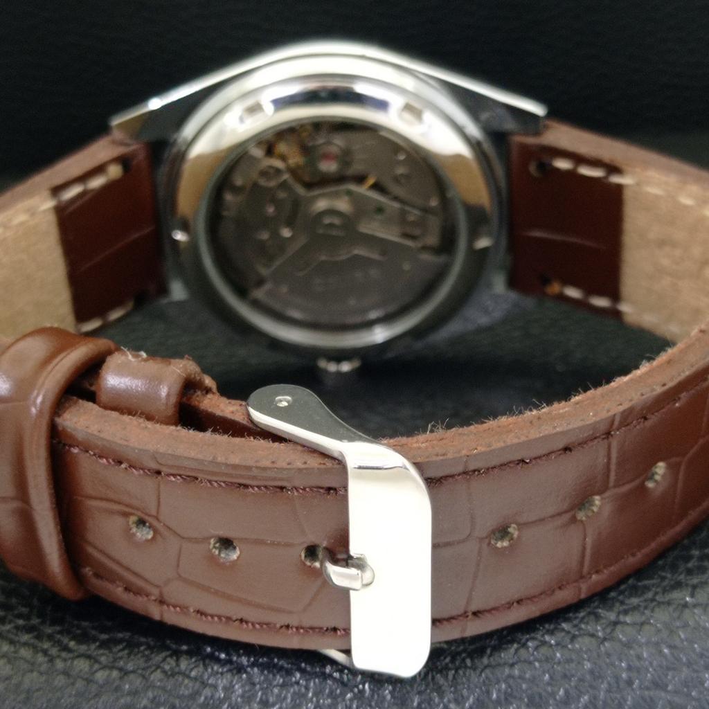VINTAGE REFURBISHED SEIKO 5 AUTOMATIC 6309A JAPAN MENS RED DIAL WATCH A440741-4
