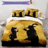 3pcs Puss In Boots Bedding Set Duvet Cover Closure Includes 1 Duvet Cover & 2 Pillowcases, Soft and Comfortable for All Seasons.