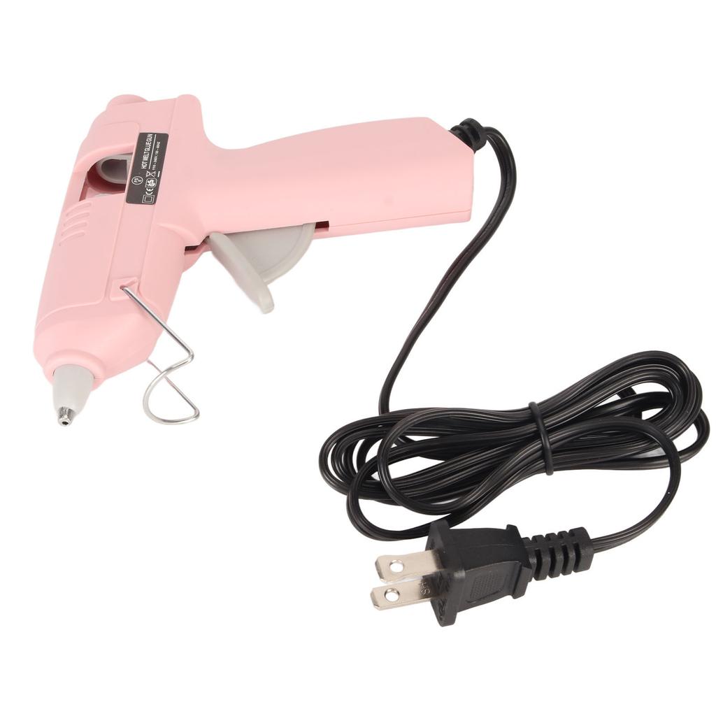 Heißklebepistole Schnelles Vorheizen 20W Mini-Heißschmelzklebepistole mit 30 Klebestiften für Kinder DIY Basteln 110‑240V US-Stecker