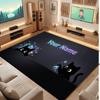 Tapis de sol en velours cristal thème chat Nom personnalisé texte Tapis chaud Décoration de maison