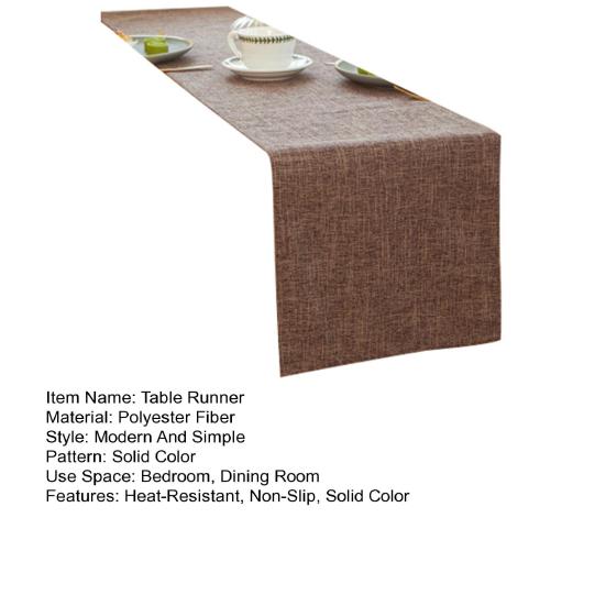 Nosič na párty stůl Jednobarevný Zahuštěný Tepelně odolný 30 x 180 cm Neklouzavý Lze prát v pračce Párty Svatby Bankety Dekorace stolu Stolní vlajka