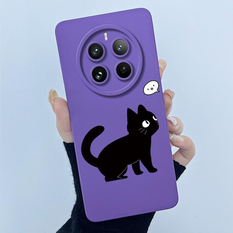 Case For Realme 12 Pro Plus 12 Plus 12X 5G Phone Case Cartoon Pretty Flower Liquid Silicone Soft TPU Protective Cover Shell Capa