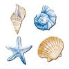 Marine Wall Decoration Wooden Board Hanging Coastal Conch Shell Unique Mediterranean