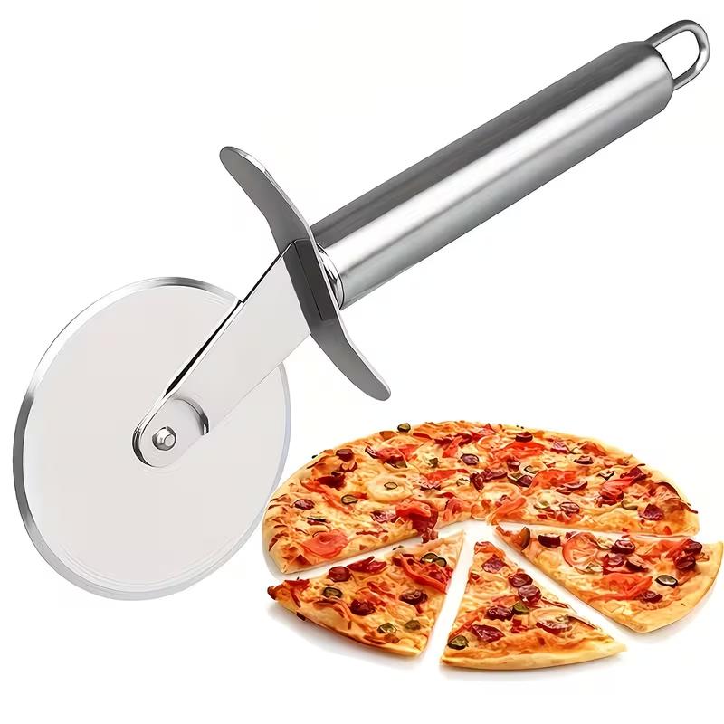 Taglierina per Pizza a Ruota in Acciaio Inossidabile, Rullo per Impasto e Pasticceria, Coltello Affilato Strumento da Cucina per Cottura per Pizza, Pane, Torta e Pasta