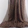100x150cm 75D Imprimeu Leopard Șifon Material Rochie de Var cu Bretele Protecție Solară Subțire Transparentă Cădere Liberă Material Șifon Fără Șifonare