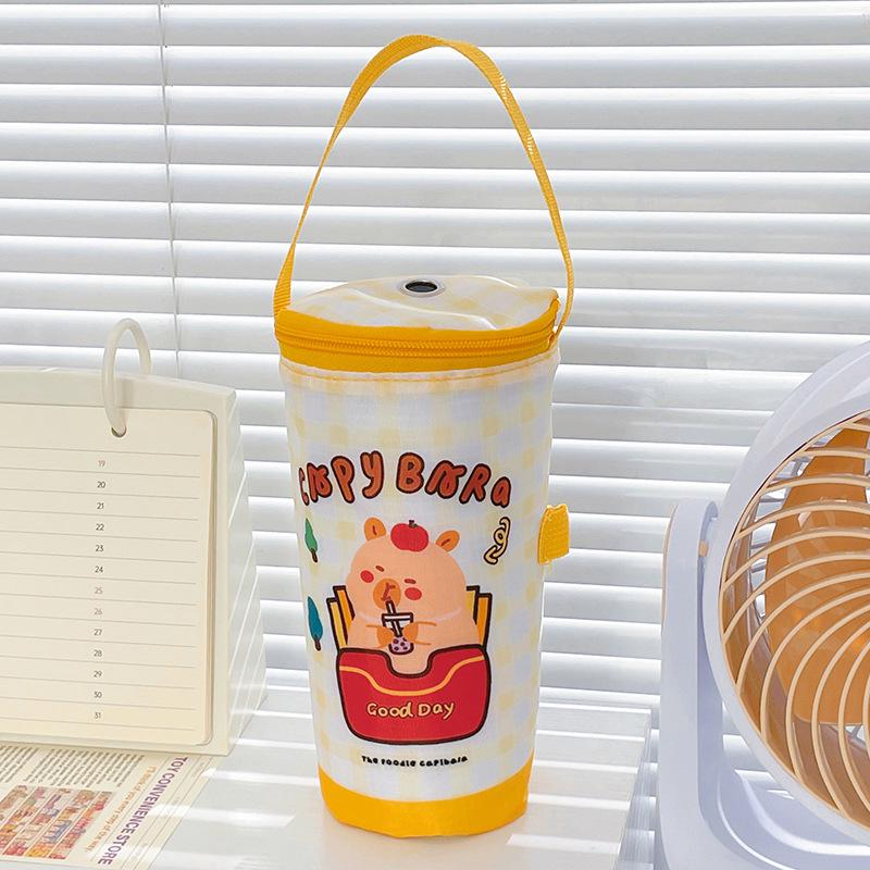 Funda Térmica para Taza de Té con Leche de Dibujos Animados 2026 - Portátil y de Mano para Oficina y Estudiantes