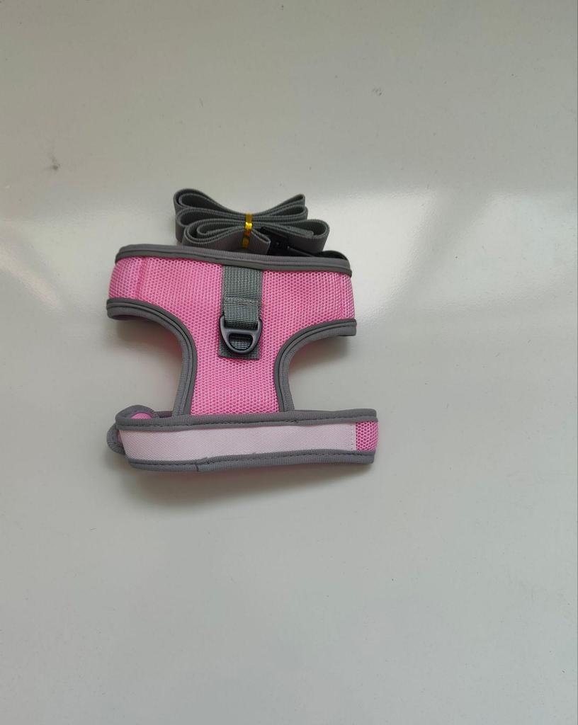 Vest-Style Cat and Dog Harness with Leash - Small Pet Walking Gear