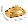 Butter Dish Keeper Snack Plate Nuts Candies Storage Food Container Fruit Tray Serving for