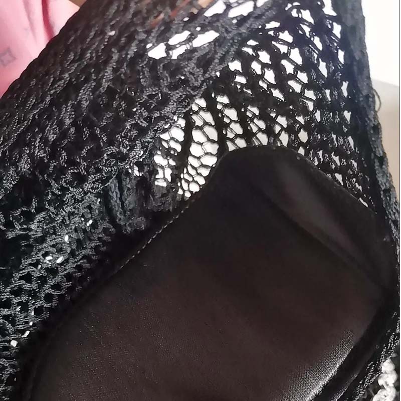 Dámská dutá vesta s kulatým výstřihem, bez rukávů, volné tenké pletené svetr top, řetízek, trendy sexy vykrojená halenka