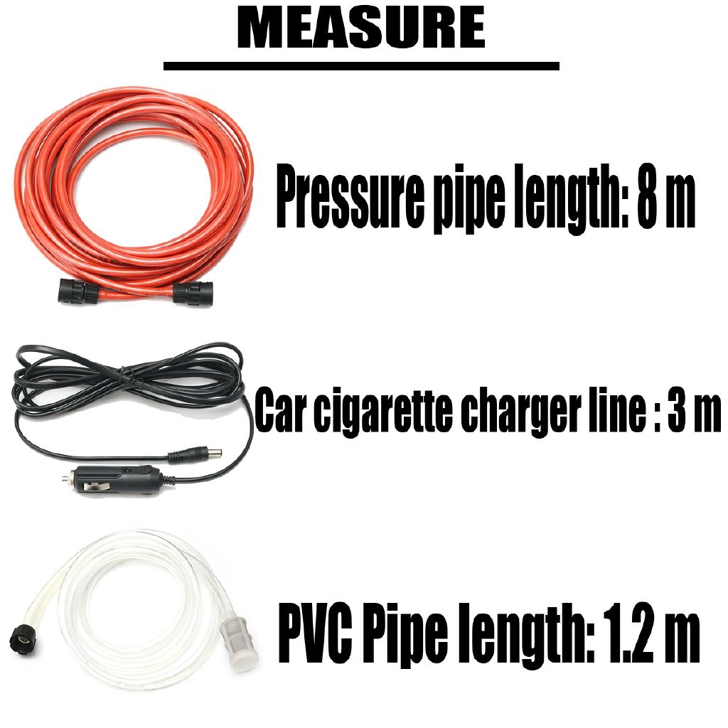 Universal 12V Portable 100W 160PSI High Pressure Electric Car Washer Washing Machine Water Pump Kit