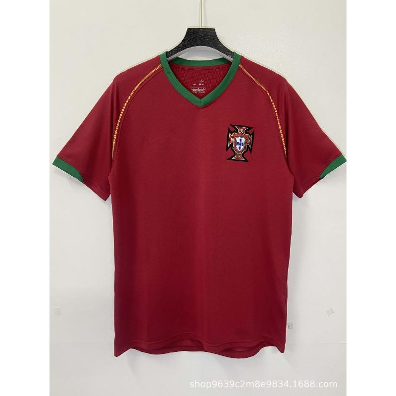 Vintage Portugisisk Italiensk Vintage Fotbollsdräkt Grossist Nostalgisk Utgåva Match Högkvalitativ Fotbollsdräkt Fläktutgåva