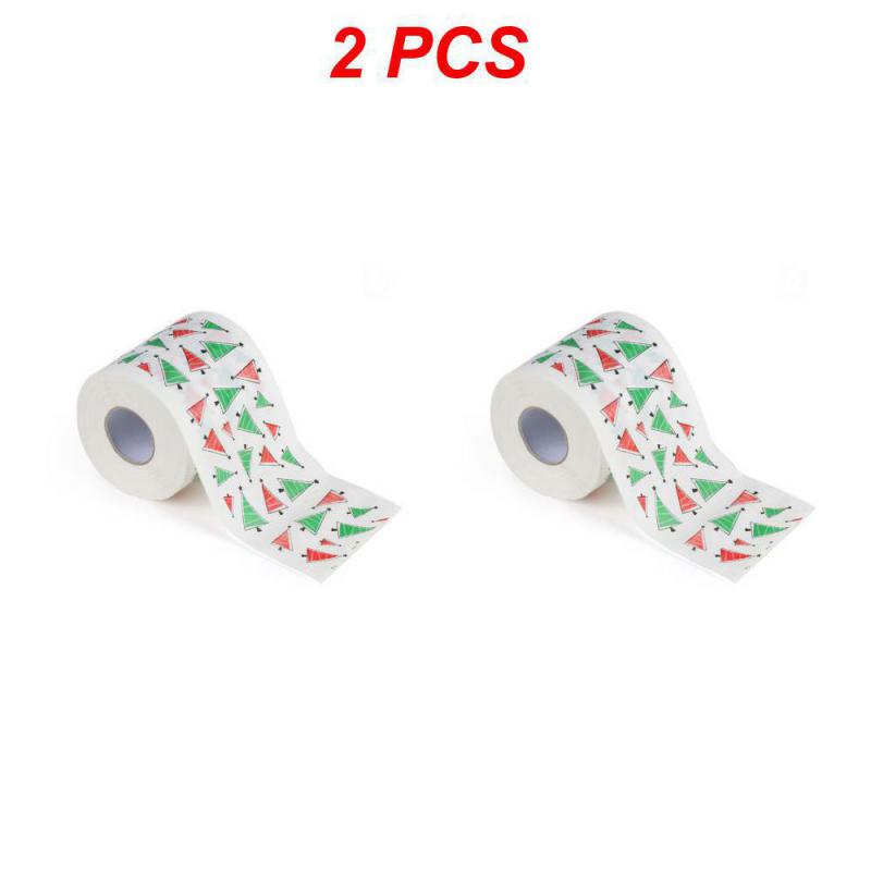 2/1 STÜCKE Weihnachtsmuster-Serie Rollenpapier Weihnachtsdekoration Drucke Niedliches Toilettenpapier Weihnachtsdekor Für Wohnkultur Zubehör