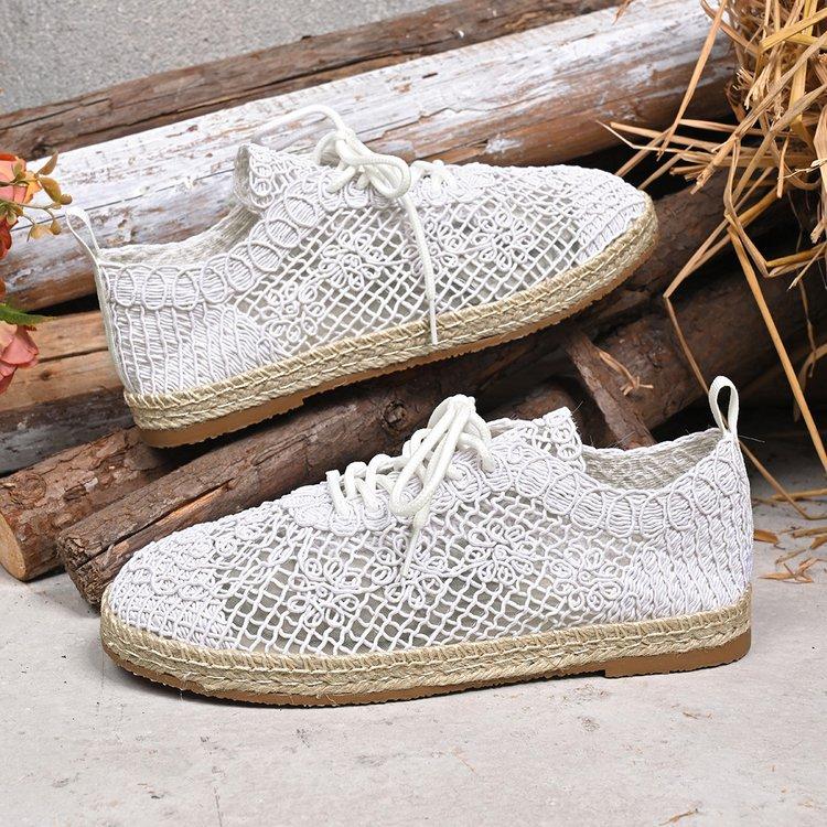 Large Size Strap Round Head European and American Style Hollow Sandals Summer New Thick-soled Casual Women's Shoes