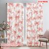 2 Stück, 2D-Flachdruck Minimalistische Vorhänge Rosa Bänder Glückseligkeit Strapazierfähiger 100% Polyesterstoff (ohne Stange) Dekorationen Innen für