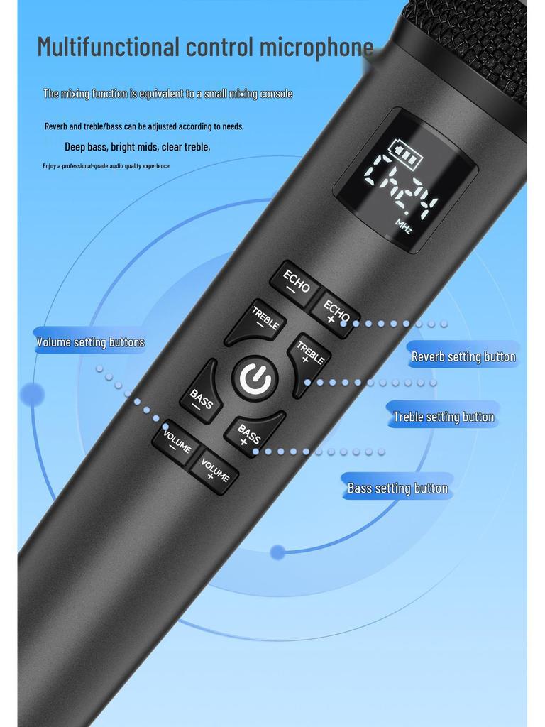 Reverb Universal Wireless Microphone: Home KTV, Outdoor, Stage, Live Broadcast, Professional 2.4G.