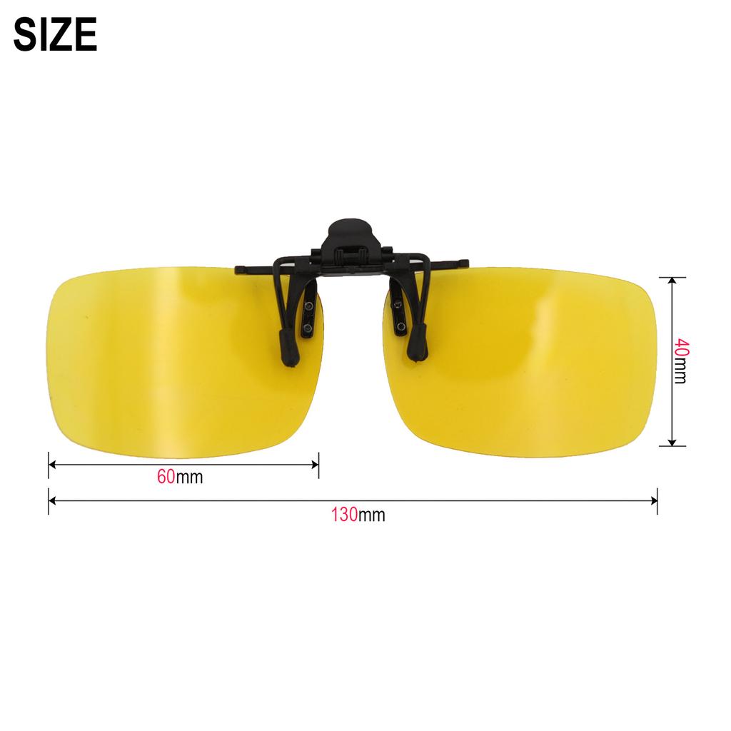 Car Driver Goggles Anti-UVA UVB Polarized Sun Glasses Driving Night Vision Lens Clip On Sunglasses Auto Travel Accessories