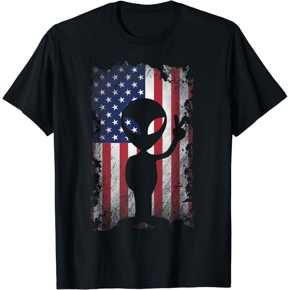 

Distressed Al En American Flag Vintage Design Tee Unisex T-shirt S чёрный