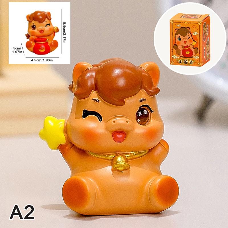 1pc Horse Statue Sculpture Zodiac Horse Ornaments Colorful Resin Sculpture Horse Statue Home Decoration